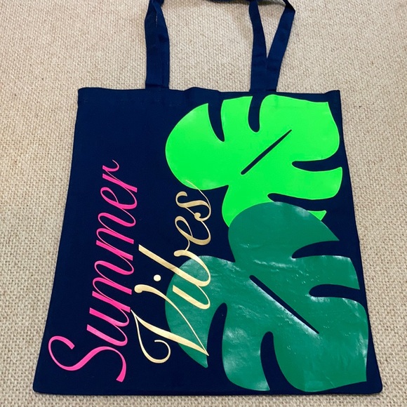 Summer Vacation Ready Cotton Tote - Picture 2 of 3